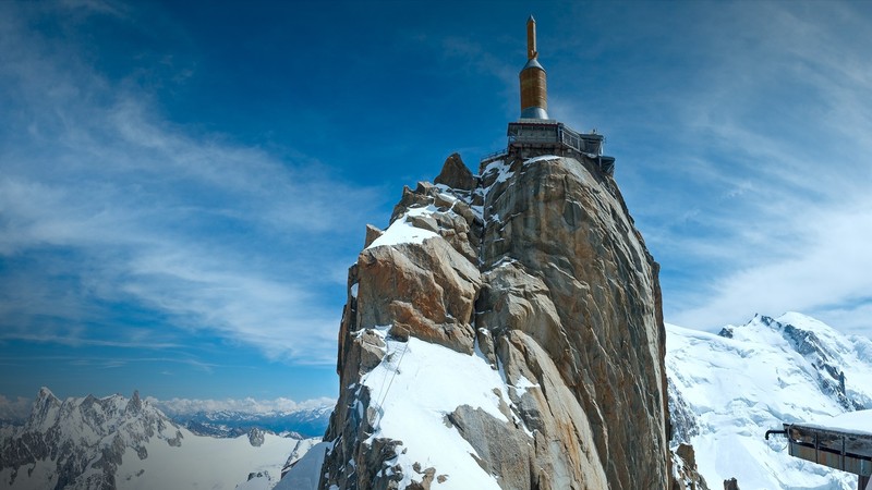 nature, landscape, clouds, sky, snow, rocks, mountains, peak, snowy peak, France