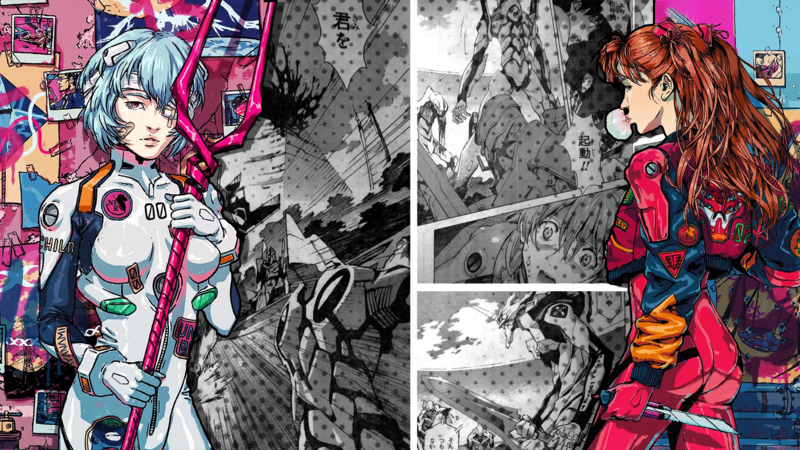 Neon Genesis Evangelion, anime, artwork, digital art