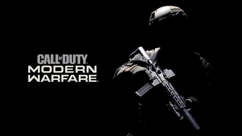 Call of Duty Modern Warfare, Call of Duty, video games, weapon, soldier, black background