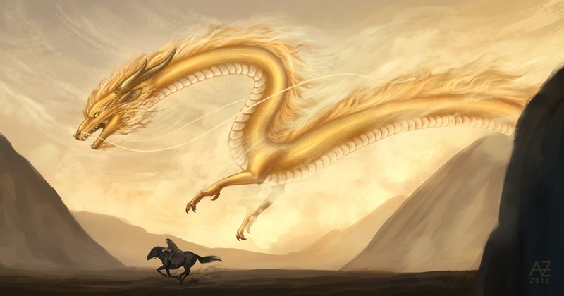 creature, dragon, horse, artwork, fantasy art