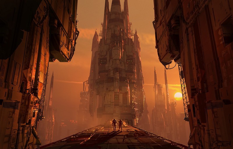 science fiction, futuristic, artwork, planet
