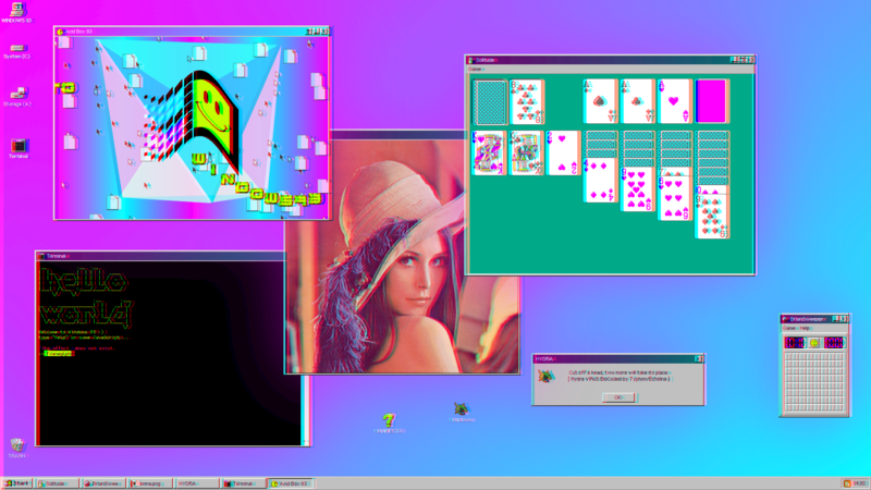 Retro computers, Retro style, retro games, gradient, Windows 98, Windows 95, abstract, vaporwave
