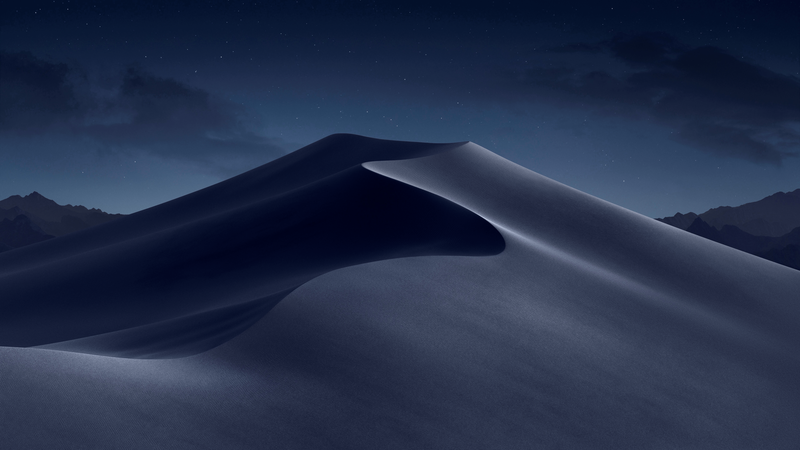 Mojave, macOS, desert, dunes, landscape