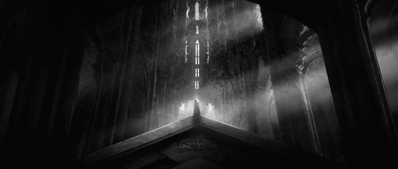 Alex Charleux, fantasy art, monochrome