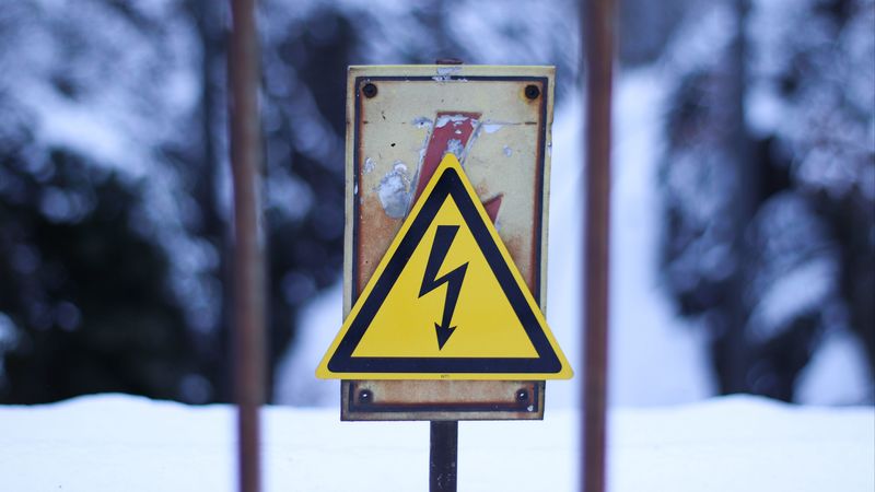 sign, voltage, warning, 4k