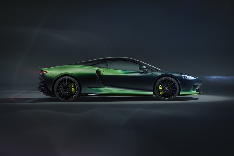 McLaren, supercars, green cars, McLaren GT, side view