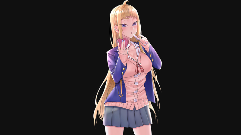 Gyaru, anime, manga, Minami Fuyuki, anime girls, manga sketch