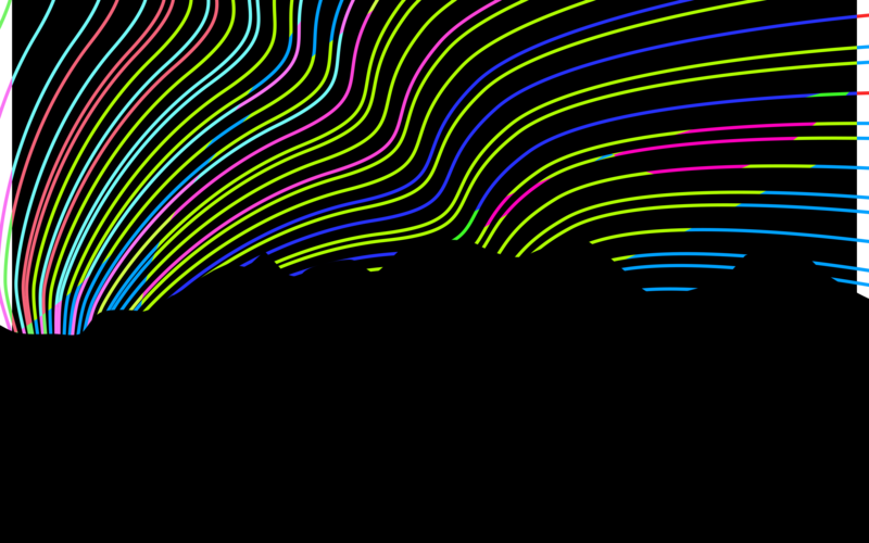 minimalism, digital art, aurorae, artwork
