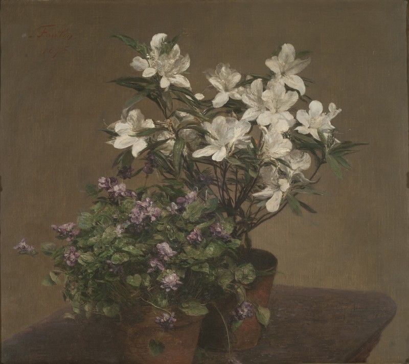 painting, flowers, still life