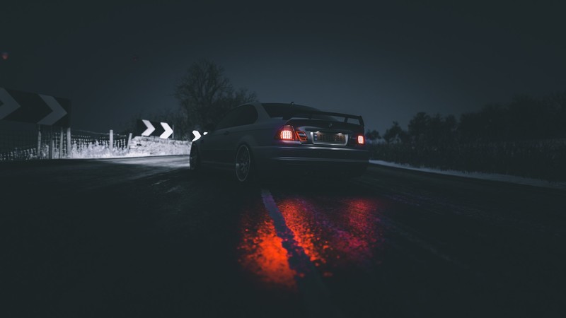BMW, BMW M3 E46, car, video games, Forza Horizon 4, dark, vehicle, screen shot, BMW 3 Series, BMW E46