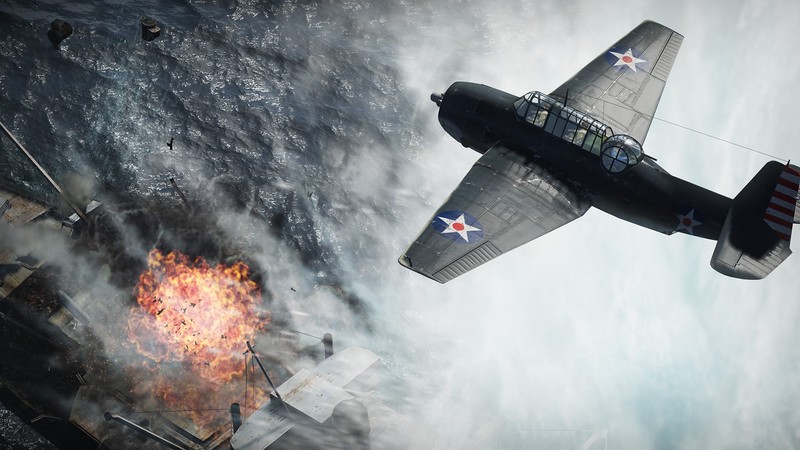 video games, video game art, digital art, War Thunder, airplane, military, military vehicle, military aircraft, explosion, ship, World War II