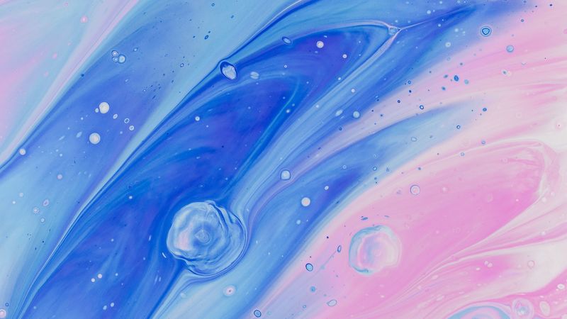 lines, stains, pink, blue, bright, 4k