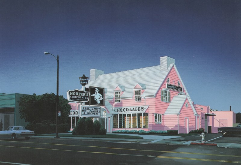 painting, Retrowave, 1980s, Hiroshi Nagai