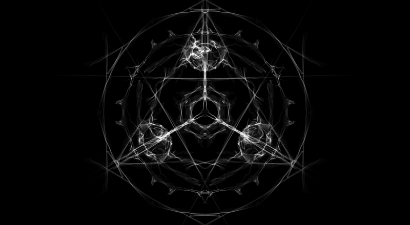 black background, Transmutation Circle, minimalism