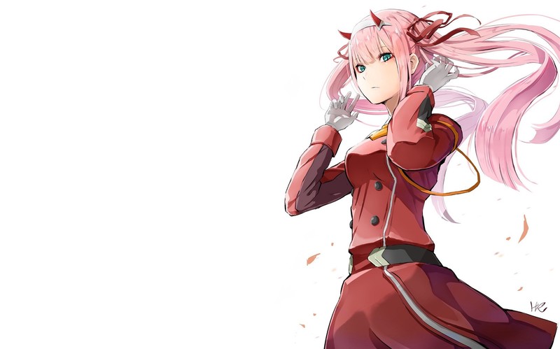 Zero Two (Darling in the FranXX), Code:002, pink hair, Darling in the FranXX, long hair, anime