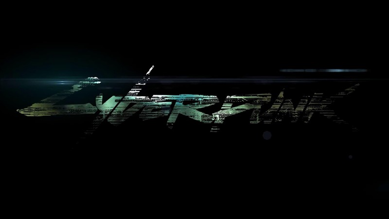 artwork, digital, typography, black background, video games, cyberpunk, Cyberpunk 2077