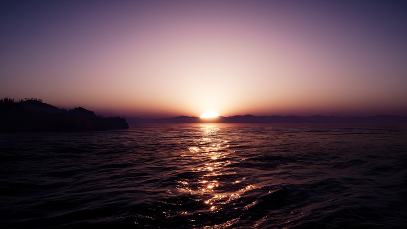 Assassins Creed: Odyssey, screen shot, Video Game Landscape, sunset