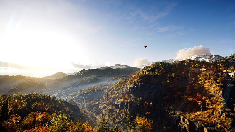 Assassins Creed: Odyssey, screen shot, Video Game Landscape, sunset