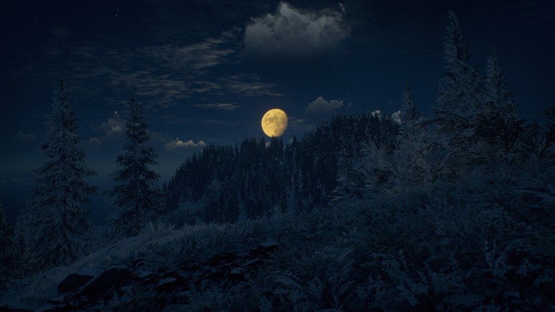 generation zero, video game art, night, Moon, screen shot