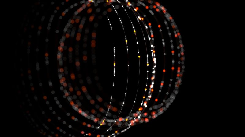 glare, bokeh, glitter, rope, glow, 4k