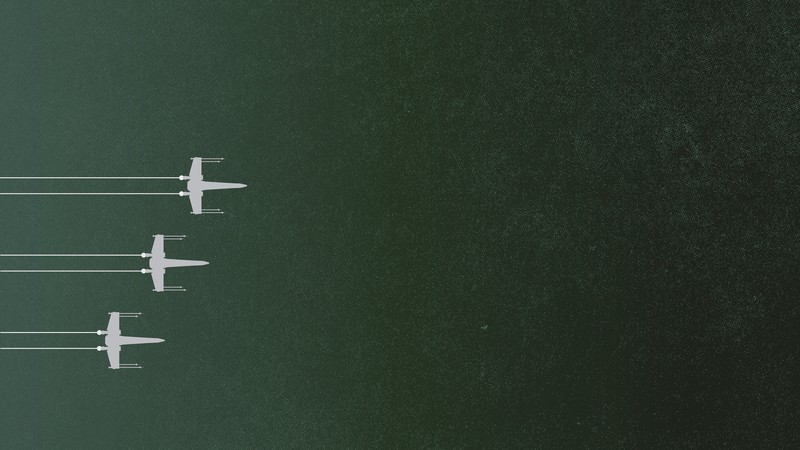 minimalism, Star Wars, X-wing