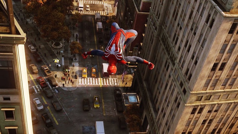 Spider-Man, video games, Marvel Cinematic Universe, spider, spider webs, high angle