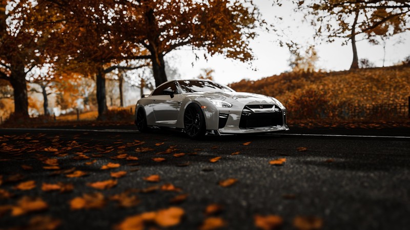 Nissan GTR, Forza Horizon 4, car, Nissan, video games, screen shot