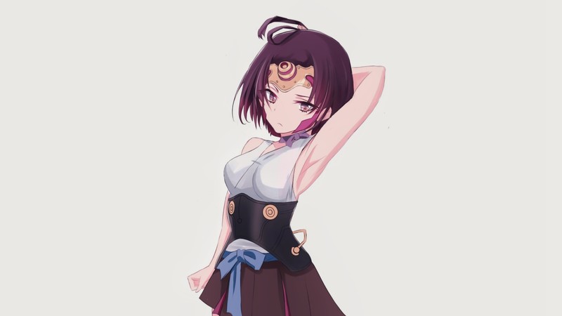 Kabaneri of the Iron Fortress, Koutetsujou no Kabaneri, Mumei, anime girls, white, anime, arms up, fantasy girl
