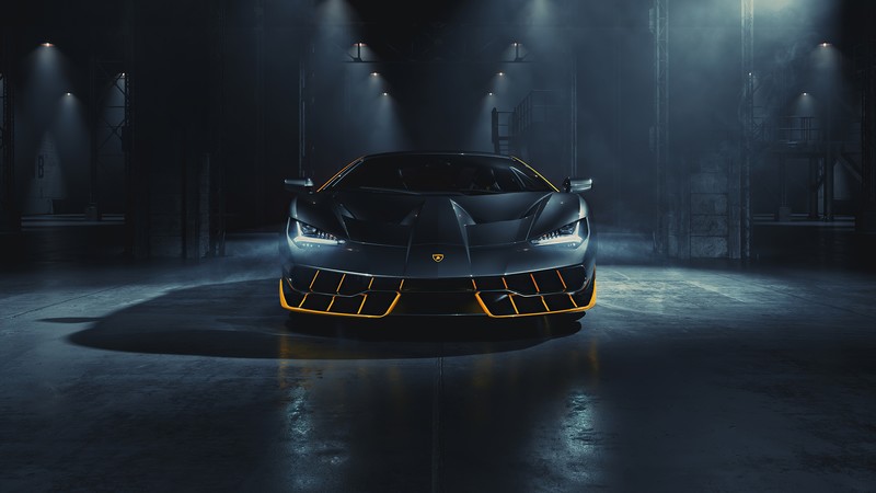 Lamborghini Centenario, Lamborghini, supercars, frontal view