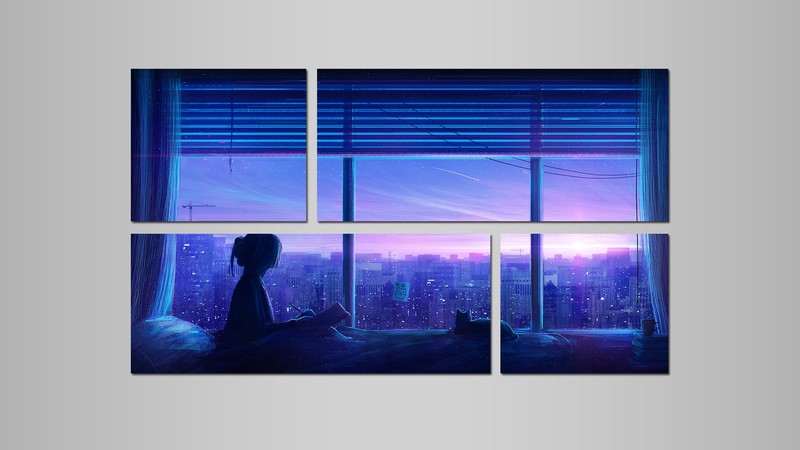 alone, dark, digital art, Asian