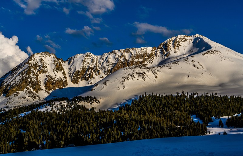 landscape, mountains, sky, snow, nature, snowy mountain, winter