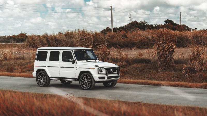 G Class, g 63, Mercedes-Benz, white