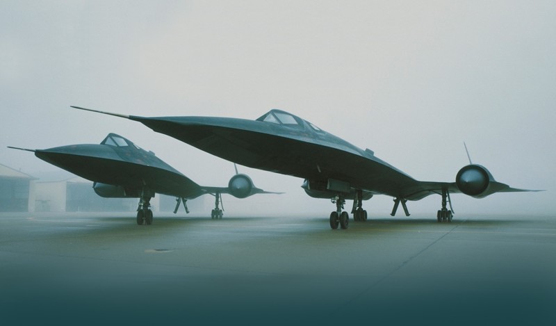 Lockheed SR-71 Blackbird, airplane, military, mist