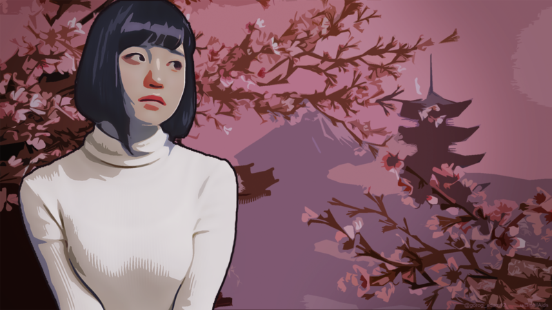 women, Grand Theft Auto, digital art, artwork, Asian, white sweater, Chinese, architecture