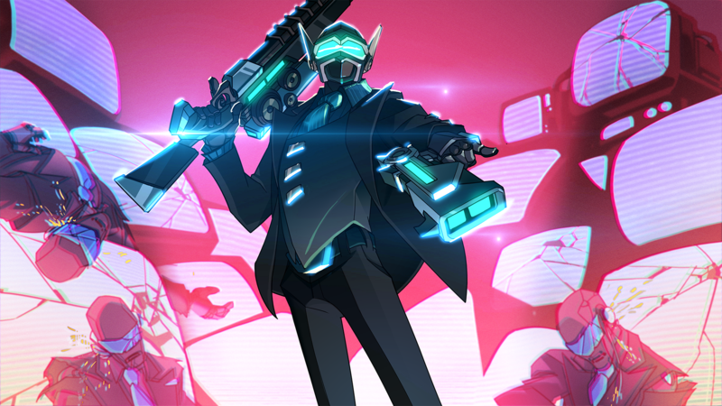 Paladins: Champions of the Realm, video games, video game art, digital art, video game man, snipers, cyborg, robot, gun, futuristic, Strix (Paladins), red