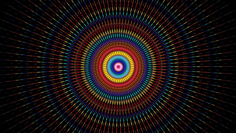 abstract, circle, colorful, texture, digital art, mandala