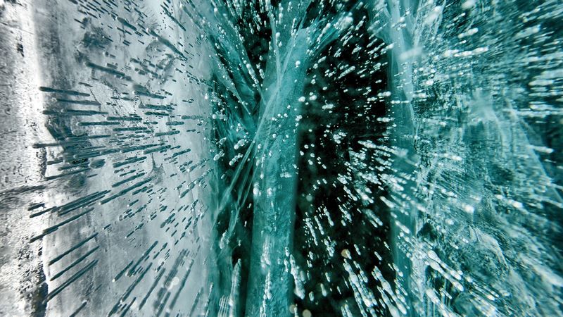 ice, structure, texture, frozen, 4k