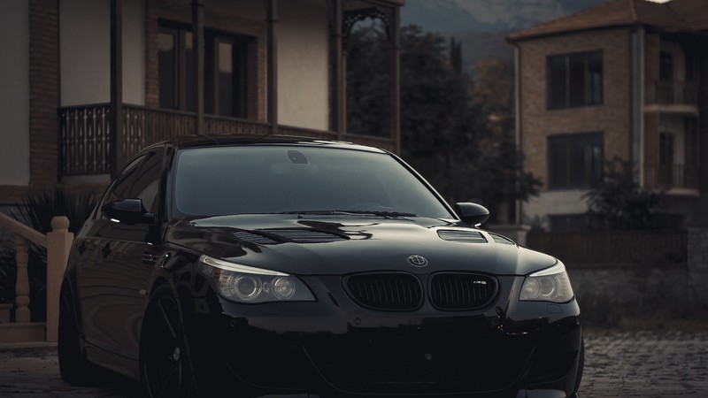 car, standing, BMW, BMW E60, BMW 5 Series