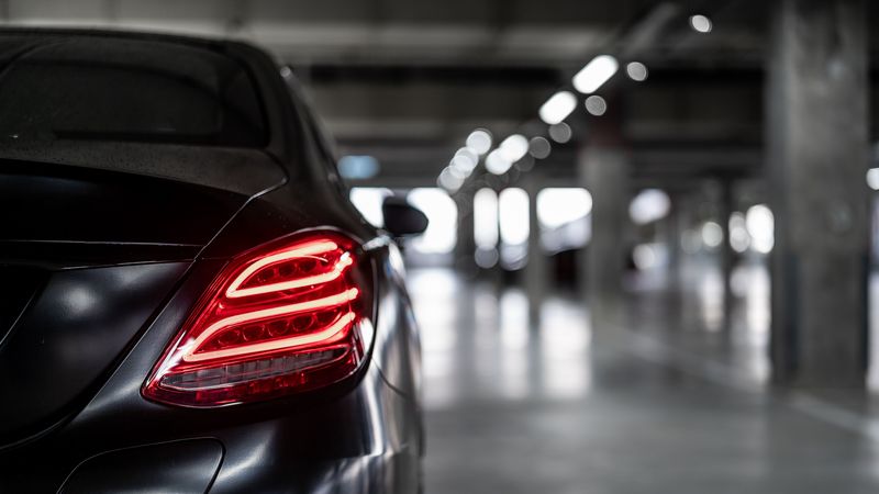 mercedes-benz, mercedes, headlight, rear view, car, 4k
