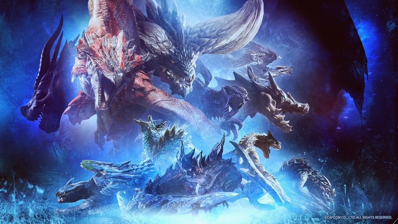 video games, digital art, Monster Hunter: World, dragon, creature, Capcom