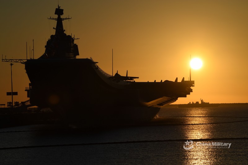 military, aircraft carrier, dark, Sun, ship, China
