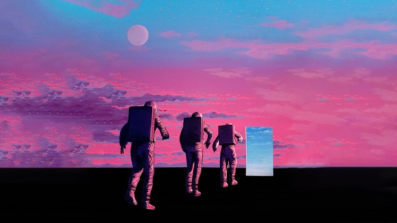 artwork, astronaut, space