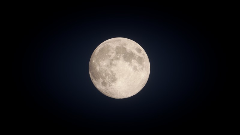 Moon, night, sky, dark