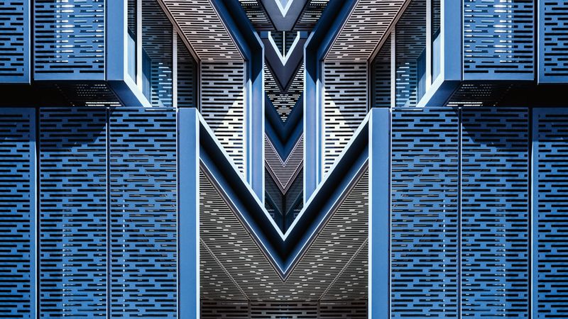 facade, building, architecture, design, form, 4k