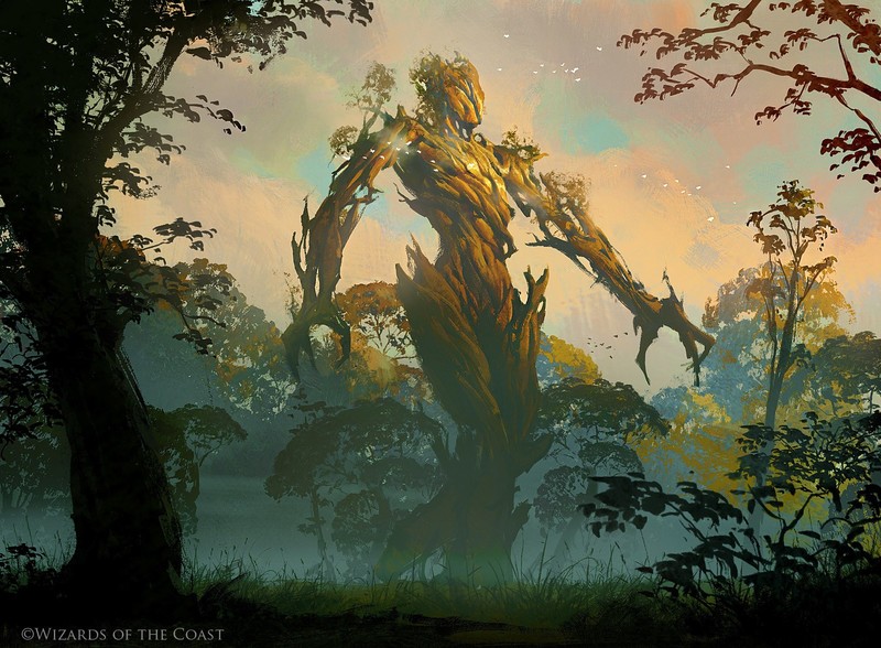 Greg Rutkowski, fantasy art, creature, trees, nature, forest