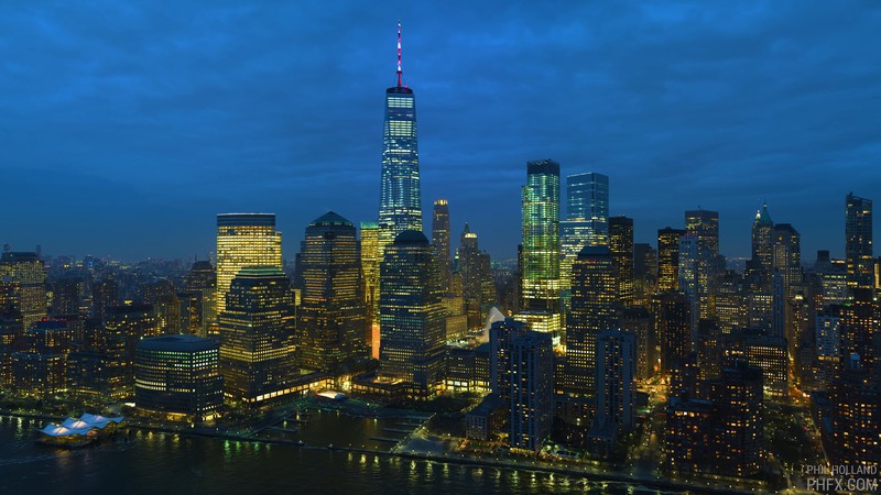 New York City, lights, sea, building, sky, skyscape, skyscraper