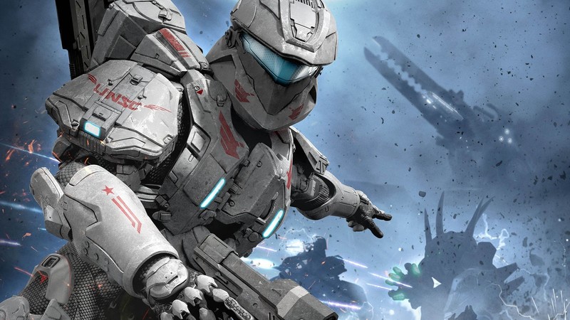 video games, Halo, Halo: Spartan Assault, Hunter (Halo), wraith (halo), Spartans (Halo), war, gun, futuristic armor