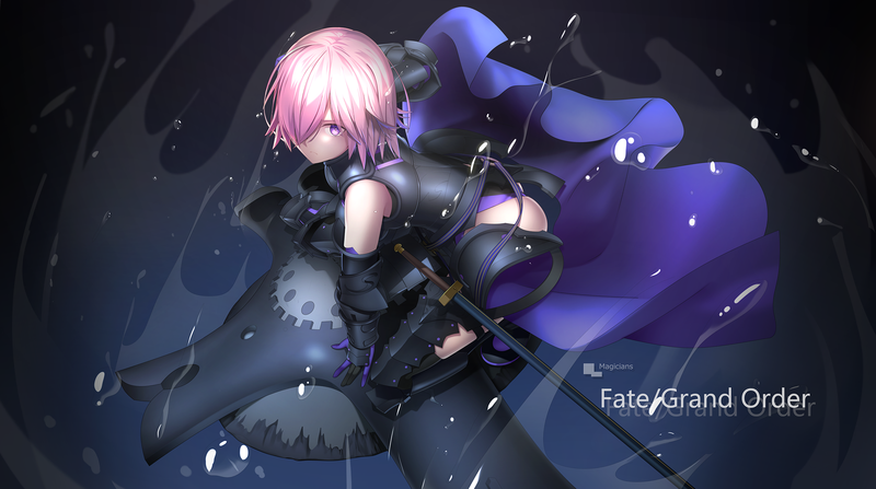 anime, anime girls, digital art, artwork, 2D, portrait, FGO, Fate/Grand Order, Shielder (Fate/Grand Order)