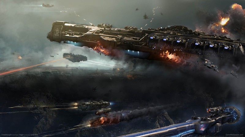 video games, Dreadnought, spaceship, science fiction, war