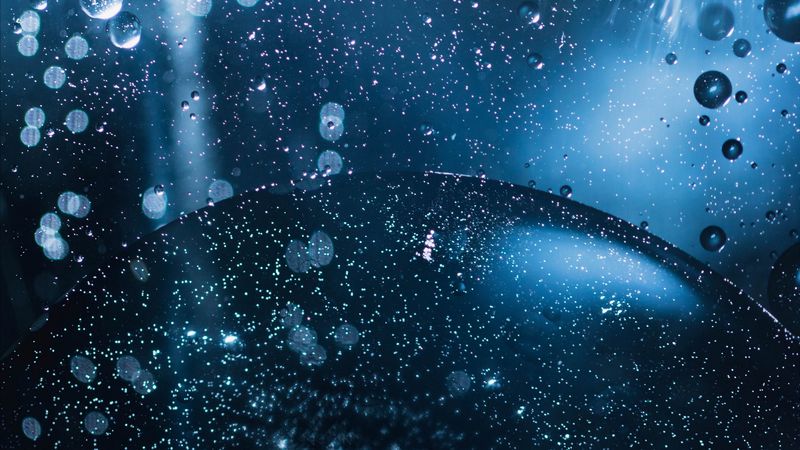 bubbles, ball, liquid, macro, water, 4k